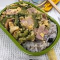 まなみみた's cooksnap of when they made ☀ゴーヤとベーコンの卵とじチャンプルー☀.