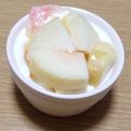 ﾋﾟﾛﾐ♡'s cooksnap of when they made ★桃ヨーグルト★腸活&変色防止に.