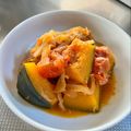 azbjbn's cooksnap of when they made かぼちゃのトマト煮.
