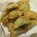 miyuki12's cooksnap of when they made タコスミートとチーズででUFO揚げ餃子風.