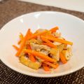 kitty_m3's cooksnap of when they made にんじん油揚げ★甘ピリ辛煮.