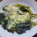 Machalin's cooksnap of when they made カブ菜の卵とじ.