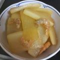 nonriku's cooksnap of when they made 大根と干しえびの煮物.