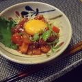 もぇちん's cooksnap of when they made マグロとトマトの夏ユッケ♪さっぱりピリ辛.