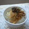 REI_MAM's cooksnap of when they made 豆腐なめ茸丼～柚子わさマヨ風味～.