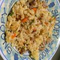 ちびちびまる子's cooksnap of when they made 大葉と生姜が香るシャキｘ2和風チャーハン.