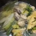 haruiroもも's cooksnap of when they made あっさり牡蠣鍋(o^－^o).