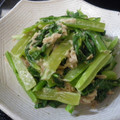 patisier's cooksnap of when they made ほうれん草とツナのワサマヨ和え.