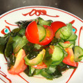 もぐもぐまり's cooksnap of when they made 簡単！きゅうりとトマトの酢の物.