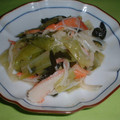 Jock's cooksnap of when they made キャベツとわかめのからし和え.