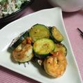 ＴＯＭＯＷＡＴ's cooksnap of when they made ズッキーニとエビのマヨケチャ炒め.