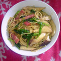 ΕтＥяＮιＴＹ's cooksnap of when they made 簡単ほうれん草ときのこの和風パスタ.