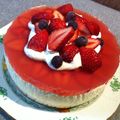 こうじぷりお's cooksnap of when they made 赤ワイン風味のブルーベリーチーズケーキ.