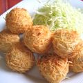 勇気凛りん岸田夕子's cooksnap of when they made ✿ポテトサラダのイガコロ✿.