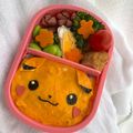 クック5Z6NYO☆'s cooksnap of when they made 【キャラ弁】ピカチュウのオムライス弁当.