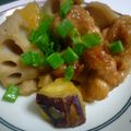 きりりのチーズ's cooksnap of when they made 男子が喜ぶ♪さつま芋と鶏肉の煮物.