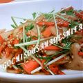スマイルママさん's cooksnap of when they made 水菜とれんこんのシャキシャキサラダ.