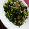 羽尼うに's cooksnap of when they made 大根の葉と油揚げの炒め.