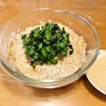 マッハママ's cooksnap of when they made ♬　レンジで蓮根とえのきの鶏バーグ　♬.