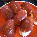 さってぃー's cooksnap of when they made 安い（残った）マグロでづけ握り.
