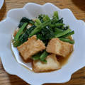 ポニーリボン's cooksnap of when they made フライパンで厚揚げとほうれん草の炒め煮♪.