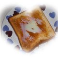 ゆけり３兄弟's cooksnap of when they made 練乳ﾋﾟｰﾅｯﾂﾊﾞﾀｰのﾄｰｽﾄ★.