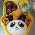 マメママ♪'s cooksnap of when they made キャラ弁☆簡単！パンダちゃん弁当♪.
