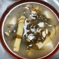 ♬のんのこ日和♬'s cooksnap of when they made もずくの味噌汁.