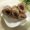 miyuki12's cooksnap of when they made パプリカの彩り巻き.