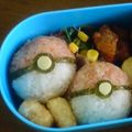 ひなさな３７'s cooksnap of when they made 初級キャラ弁　ポケモン　モンスターボール.