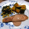 メロンぱんな～'s cooksnap of when they made 鮭のムニエル・オーロラソース.