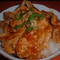 Jock's cooksnap of when they made 玉ねぎさんチ（＝産地）の豚丼.