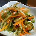 若鬼嫁あきちゃん's cooksnap of when they made ☆ネギ・もやし・人参の彩りナムル☆.