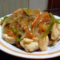 ゆうゆう（n_n）'s cooksnap of when they made 鶏竜田の野菜餡かけ（*^_^*）.