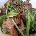 ちゅうぐらいのミィ's cooksnap of when they made 豆板醤でピリ辛★水菜の豚しゃぶ.