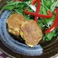 urush1121's cooksnap of when they made ✪はんぺんと鮭フレークのピカタ✪.