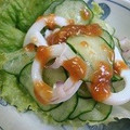 さんぱうろ's cooksnap of when they made いかときゅうりの和トースト♪.