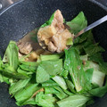 とらおマミー's cooksnap of when they made 鶏もも肉と厚揚げの煮物♪簡単おかず青梗菜.
