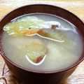 プルンバゴ's cooksnap of when they made さつまいもとキャベツ玉ねぎのお味噌汁.