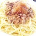 くじらっきーとなぉ's cooksnap of when they made 大根おろしのせ＊納豆スパゲティー.