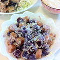 スーさま's cooksnap of when they made 豆・さつまいも・ウインナーからしマヨ和え.