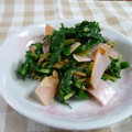 よっしー食堂's cooksnap of when they made 大根葉とハムのオイマヨ炒め.