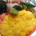 七色ワクチン's cooksnap of when they made お弁当に✿コーンとチーズの卵焼き☆茶巾風.