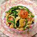 ★しょーこ★'s cooksnap of when they made ◎お魚ソーセージとほうれん草の卵とじ◎.