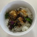 大根花's cooksnap of when they made ズボラな私の缶詰頼りの簡単❤さんま丼。.