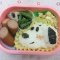 かふぇじゅん's cooksnap of when they made ５分で出来る！スヌーピーおにぎり♪.
