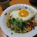 びいず's cooksnap of when they made 黄身をからめて☆キムチ焼きうどん.