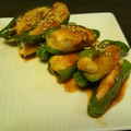 ななきち７７７'s cooksnap of when they made ししとう☆ササミの照りコチュ焼き.