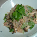 monemaruku's cooksnap of when they made しらたきときのこの明太子あえ.