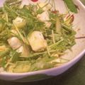 濃厚旨ミルク's cooksnap of when they made 水菜とはんぺんのゴマドレ風サラダ.
